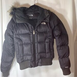 The North Face Charcoal Quilted Jacket